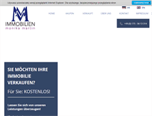 Tablet Screenshot of immo-mm.com